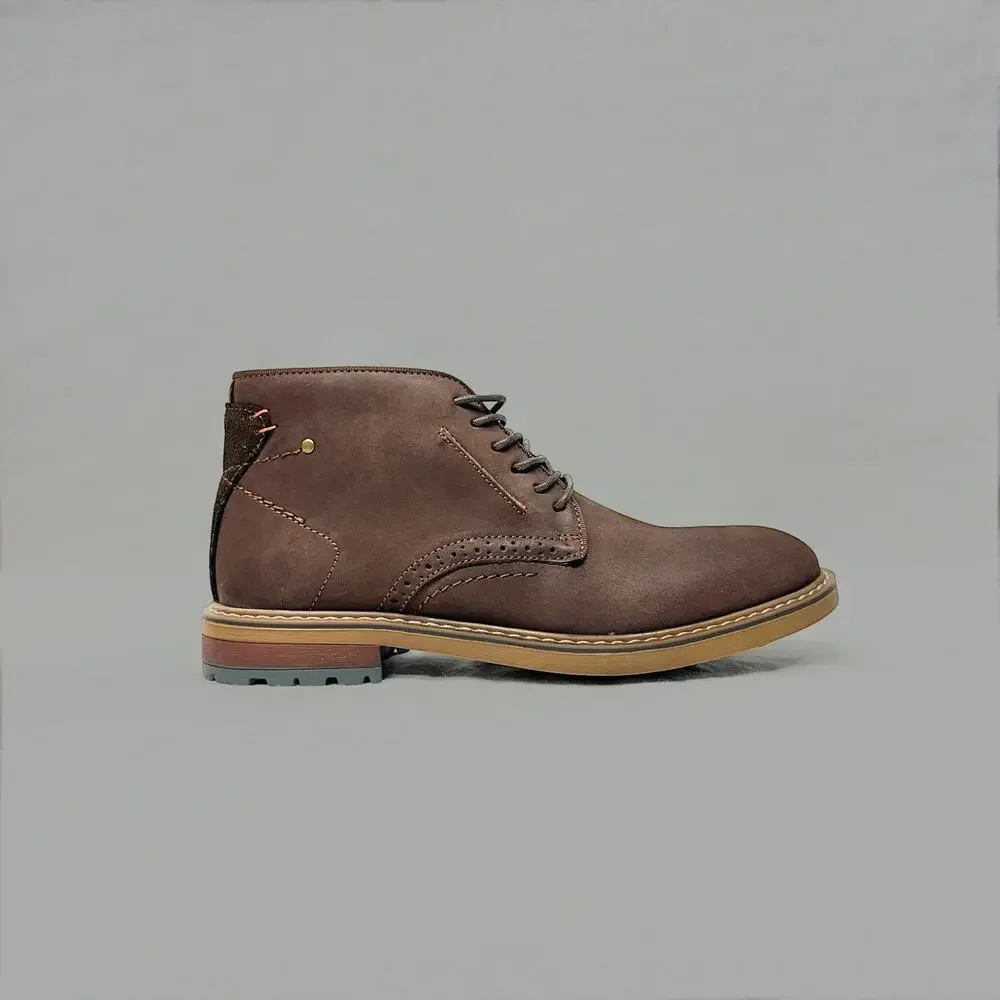 Arkbird Men’s Brown Leather Chukka Boots Size 7